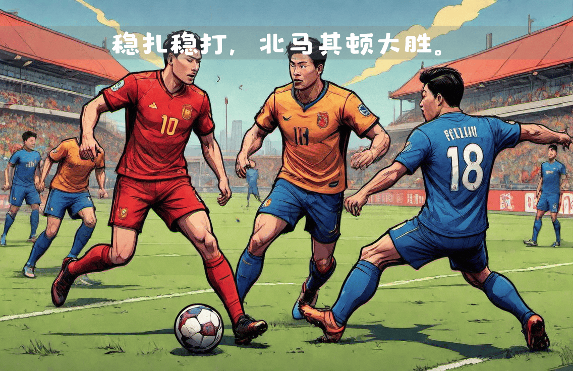 马其顿队在比赛中攻守兼顾，取得胜利